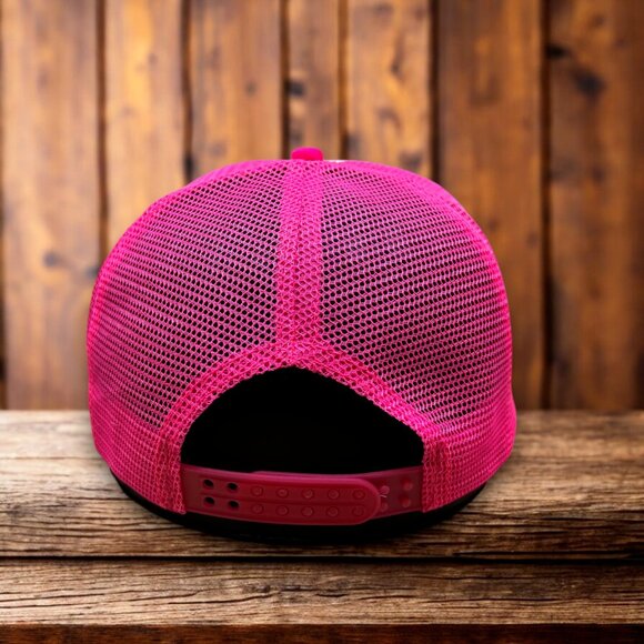 David Bowie Unisex Trucker Hat Pink Snapback Space Oddity Starman Ball Cap - Picture 2 of 4